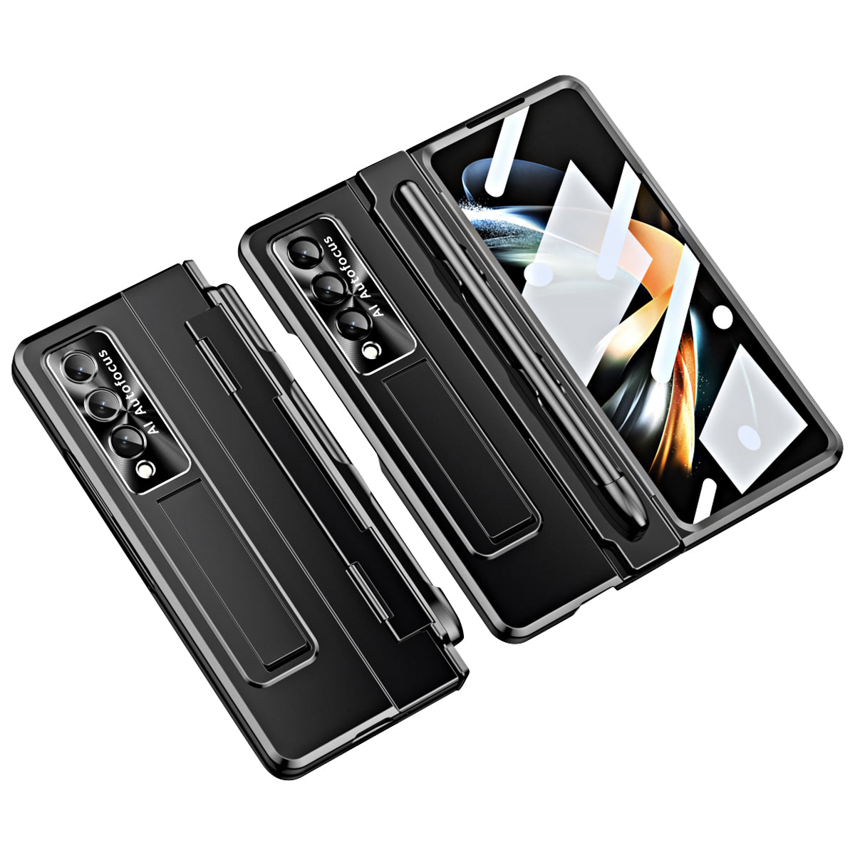 For Samsung Galaxy Z Fold4 5G Anti-drop Hard PC Back Cover Folding Phone Case with Stylus Lens Film and Tempered Glass Screen Film For Samsung Galaxy Z Fold4 5G Anti-drop Hard PC Back Cover Folding Phone Case with Stylus Lens Film and Tempered Glass Screen Film